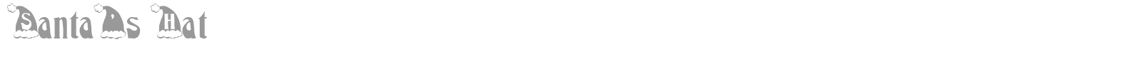 Santa's Hat font preview